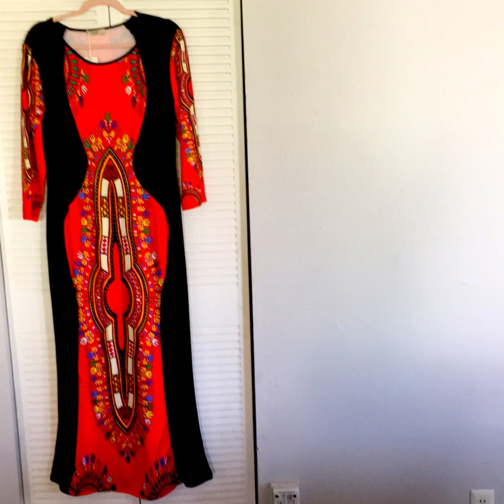 Long Printed Dress
